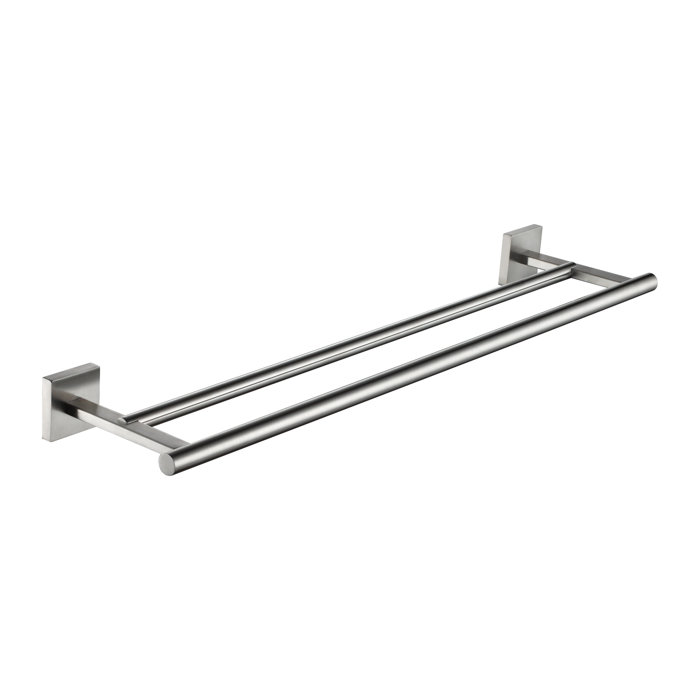 KOKOSIRI Double Towel Bar 23.2" Wall Mounted Towel Bar Wayfair